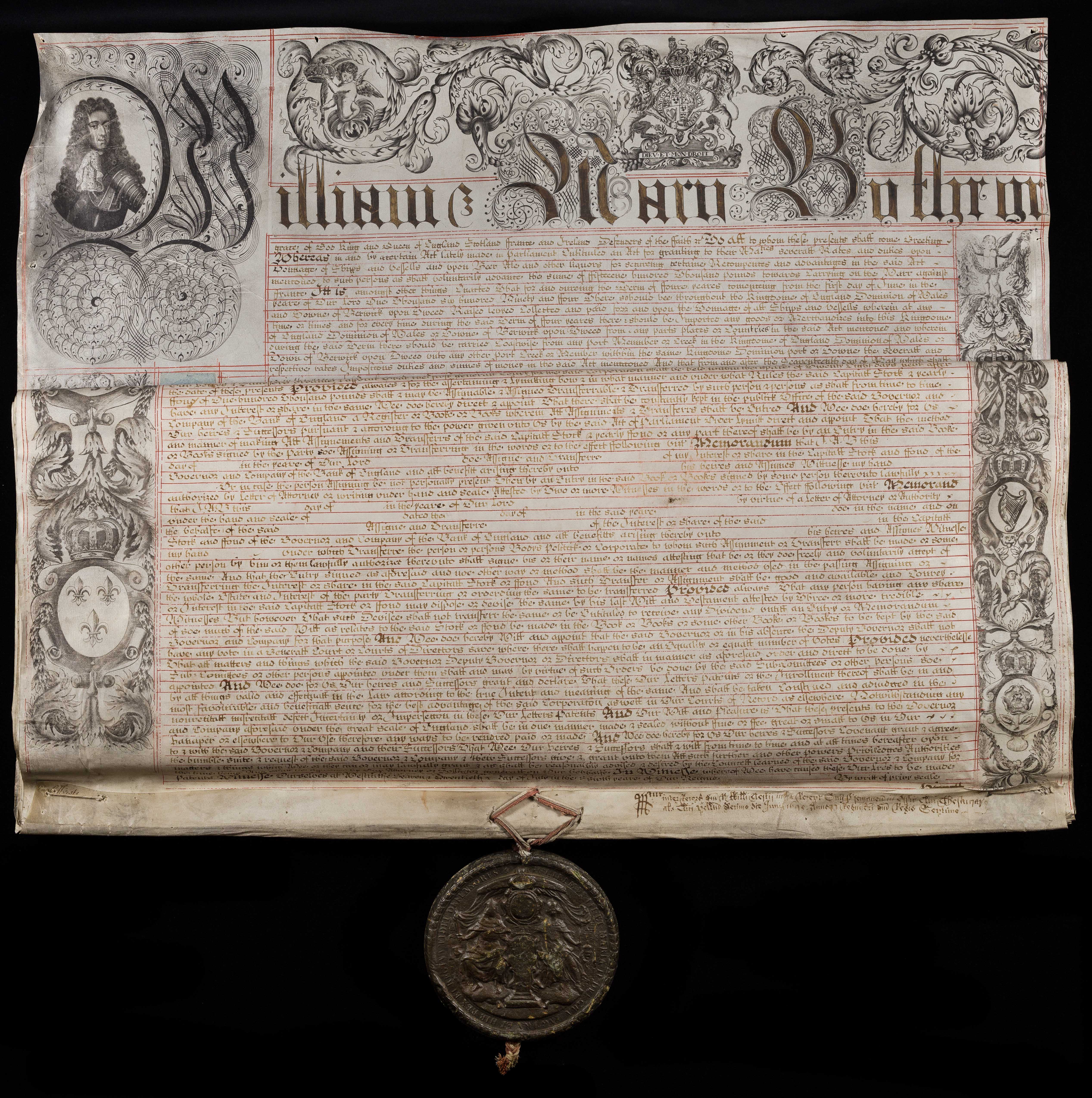 The original Bank of England Charter