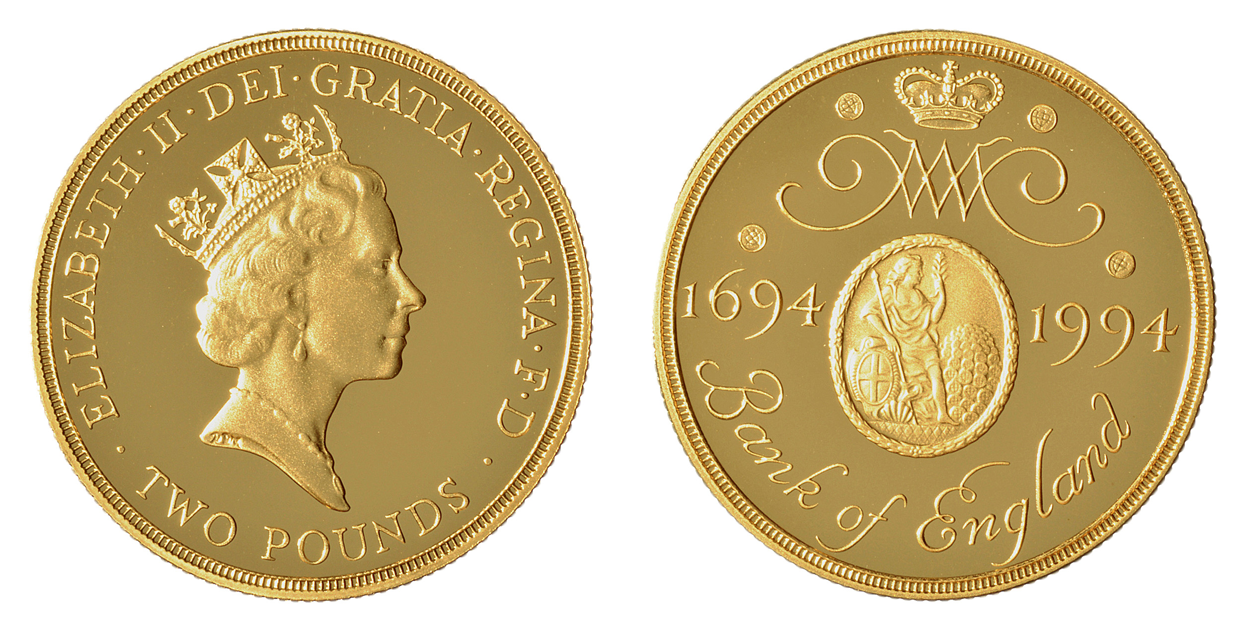 £2 coin to commemorate the Bank of England's 300th birthday