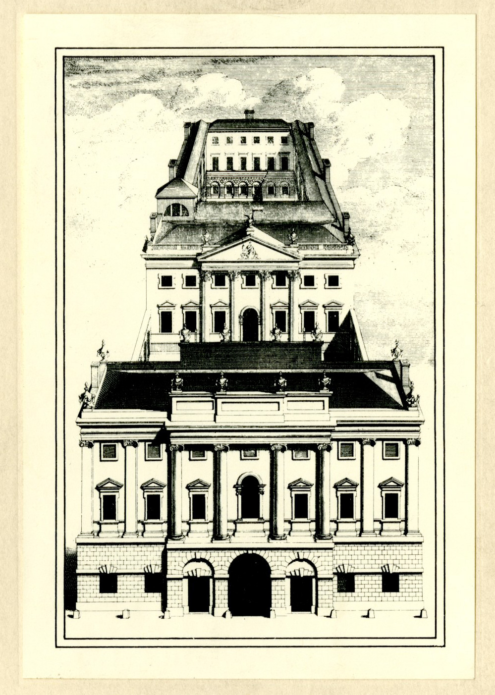 Exterior design of the Bank of England building